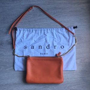 Sandro Paris Orange Crossbody Bag